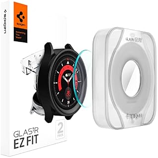 Spigen Tempered Glass Screen Protector [GlasTR EZ FIT] designed for Galaxy Watch 5 Pro - 2 Pack