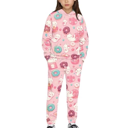 2 Piece Kids Sweatsuit Pant Set with Pockets Size 5-12