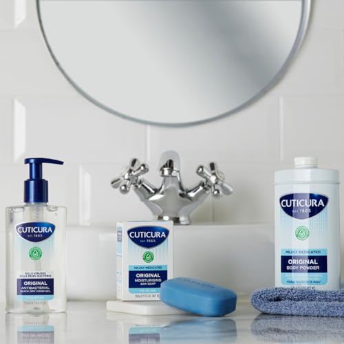 CUTICURA Mildly Medicated Body Powder 250 g, Many Uses Personal Hygiene, Sweat Control, Chafing and Friction Prevention, Itching Relief (Pack of 2) - Image 8