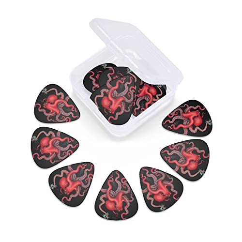 Pack de 12 médiators de guitare Octopus entrelacés pour guitare électrique Guitare acoustique Diverses guitares - Les Beatles, Paul McCartney, John Lennon, RIngo Starr, George Harrison Pack de 12 médiators de guitare Octopus entrelacés pour guitare électrique Guitare acoustique Diverses guitares – Image 6
