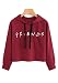 Womens Active Sweatshirt Long Sleeve Athletic Hooded Pullover L Pink