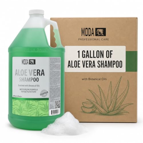 MODA Shampoo - Moisturizing Shampoo for All Hair Types - 128Oz, Professional - Deeply Cleanses and...