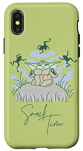 Coque iPhone X/XS Star Wars Grogu Snack Time idéale pour les sorties