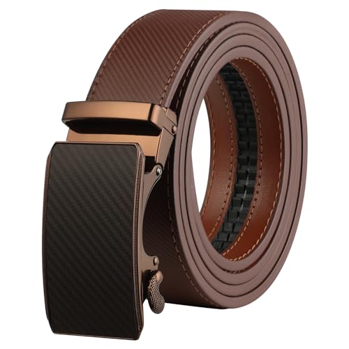 Image of Lavemi Men's Real Leather Ratchet Dress Casual Belt, Cut to Exact Fit,Elegant Gift Box