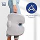 Blumtal® Memory Foam Sitzkissen medium - Keilkissen zur Rückenentlastung - atmungsaktives Steißbeinkissen 70-90kg - Sitzkissen Bürostuhl - stützendes Sitzpolster Stuhl + Zwei waschbare Bezüge medium