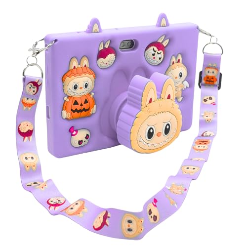 Tablet Infantil E15 Tela 7' IPS 128GB / 8GB RAM Bateria 4000 mAh, Câmera 8MP, Android 12 com Capa Silicone e Alça para Jogos, Entretenimento (Roxo)