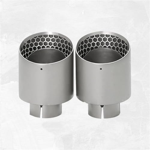 Terminales de escape de acero inoxidable mate para tuning elegante 7
