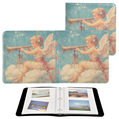 Álbum de Fotos Autoadhesivo DIY Scrapbook Album Cute Cupid Valentine's Day con 3 Anillas, 40 Páginas, 8x10 para Recuerdos miniatura 2