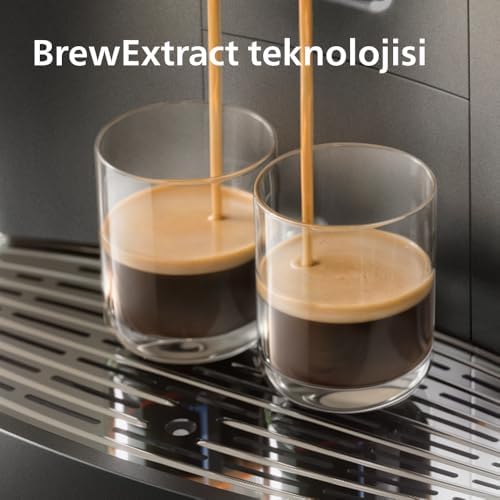 Resim Philips Café Aromis Tam Otomatik Espresso Makinesi - BrewExtract Teknolojisi, LatteGo Pro, 50+ Sıcak ve Soğuk İçecek, kolay temizleme, sezgisel ekran ve Barista asistanı ile (EP8757/12) 