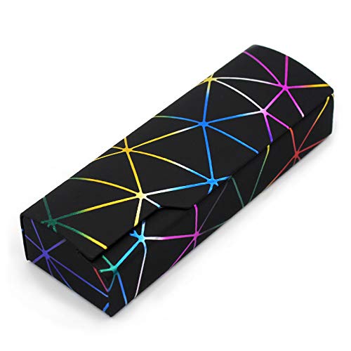 Image of Abwuulq- lattice dazzling glasses case,Portable protective case for glasses,Fashion glasses rigid cover,unisex