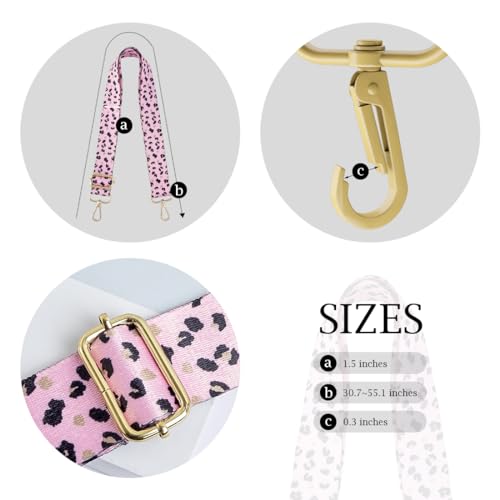 Image of TANOSII Wide Purse Strap Adjustable Replacement Shoulder Crossbody Strap Handbag Strap