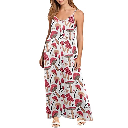 Robe longue décontractée sans manches vêtement été femme imprimé original