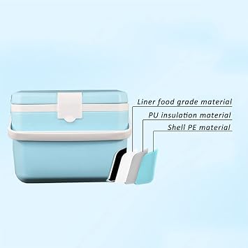 28 Quart Ice Cooler High Capacity Portable Insulated Ice Chest Box Rotomolded Outdoor Hard Cooler for Beach, Picnic, Fishing, Barbecue