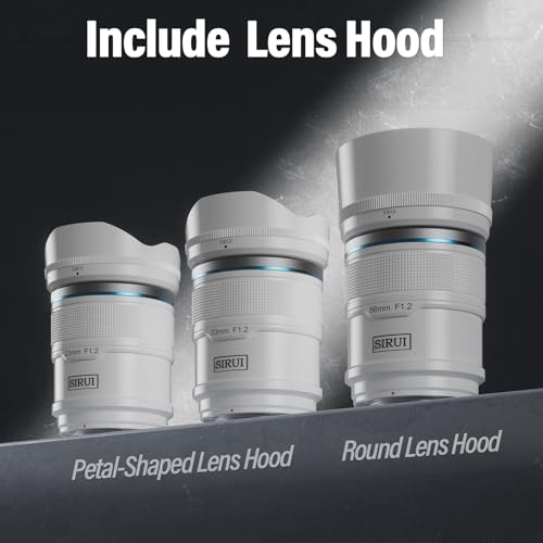 Image of SIRUI Sniper 56mm Autofocus Lens, F1.2 Wide Angle APS-C Camera Lens for A5, A6, FX30, ZV-E10 (E Mount, White)
