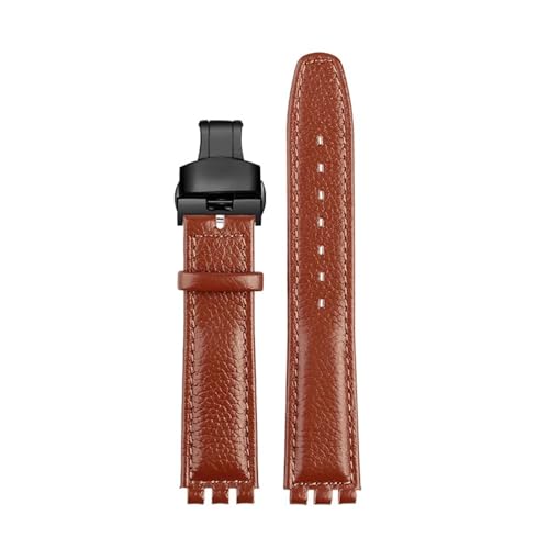 [|Ő] SWATCH YCS YAS YGS vXgbv 17mm ܂肽݃obN fB[X rvxg ubN uE bh zCg Xgoh ANZT[ɑΉ(B Brown black Fold)