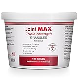 Joint MAX Triple Strength Granules for Dogs - Glucosamine, Chondroitin, Creatine, MSM - Vitamins and Antioxidants - Hip and Joint Pain Relief and Support Supplement - Made in USA - 120 Doses