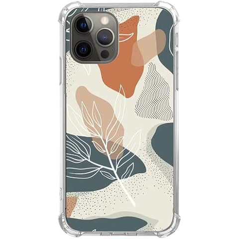 Eurdosmk Floral Abstract Modern Art Case Compatible with iPhone 13 Pro, Boho Minimalist Botanical Case for iPhone 13 Pro for Teens Men and Women, Trendy Cool TPU Bumper Phone Case Cover Cover