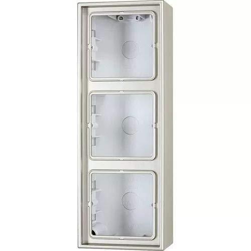 JUNG AL2583A-L Caja de Superficie, Triple, 223 x 81 x 47mm, Aluminio (Lacado), Acabados Metálicos