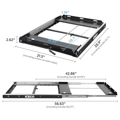 Image of ICECO Slide Mount for APL55 Series, VL60 ProS Portable Refrigerator, Freezer Slide (Slide for APL55, VL60 ProS)