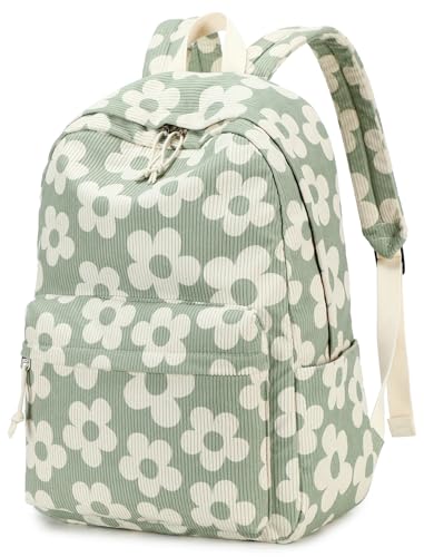 Bluboon Backpack for School Girls Women Cute Corduroy Laptop Bookbag for Kids Teens Durable Girls Lightweight Backpack