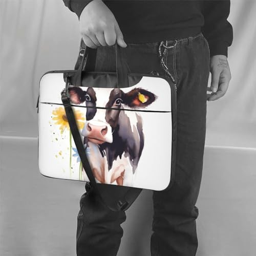 Bolso bandolera para laptop unisex con diseño floral miniatura 6