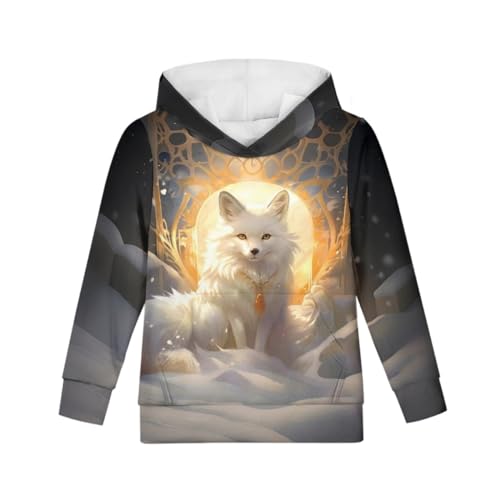 Image of GLUDEAR Teen Boys Girls Novelty Animal Galaxy Hoodies Sweatshirts Pullover