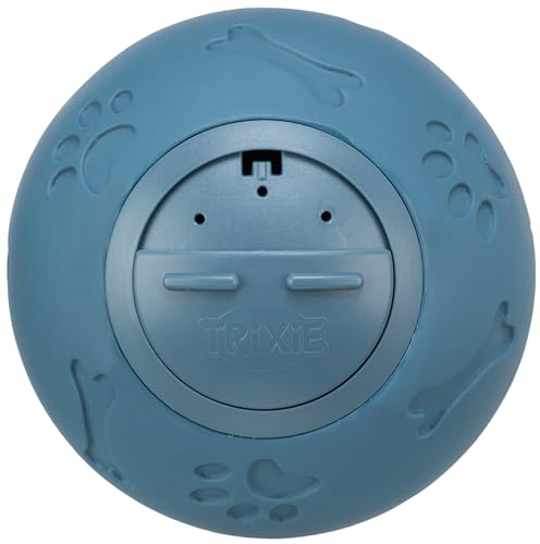 TRIXIE Snackball – Intelligenzspielzeug für Hunde – verstellbare Öffnung – fester Kunststoff – dunkelblau – Ø 11 cm – 3490