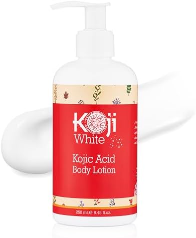 Koji White Kojic Acid Body Lotion – Vegan Moisturizing Lotion for Dry Skin, Hydrating and Nourishing, Paraben-Free, 8.45 Fl Oz