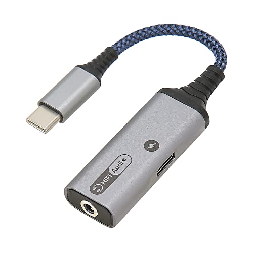 Hosi USB C to AUX Audio Adapter, DAC Chip Widely Compatible USB C to 3