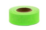 ChromaLabel 1 Inch Clean Remove Color Code Tape, 500 Inch Roll, Fluorescent Green