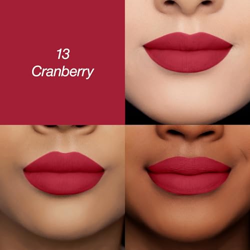 Image of Colors Queen Luscious Lips - Non Transfer Creamy Matte Lipstick | Highly Pigmented with Smooth Application | Long Lasting Lipstick Waterproof | Smudge Proof Lipstick for Women (13 - Cranberry - 3.5g)