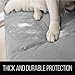 Sofa Shield Armchair Slip Cover with Patented Strap, Cushion Protector, US Designed Reversible Stain and Dog Tear Resistant Slipcover, 23 inch Seat, Washable Covers for Dogs Pets, Light Gray Charcoal