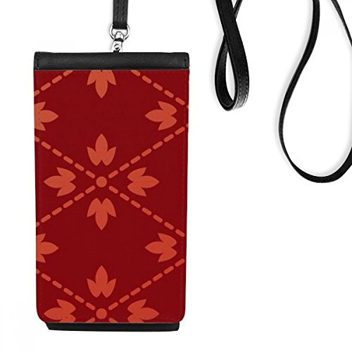 Sac téléphone portable noir simili cuir style japonais porte-monnaie Asie