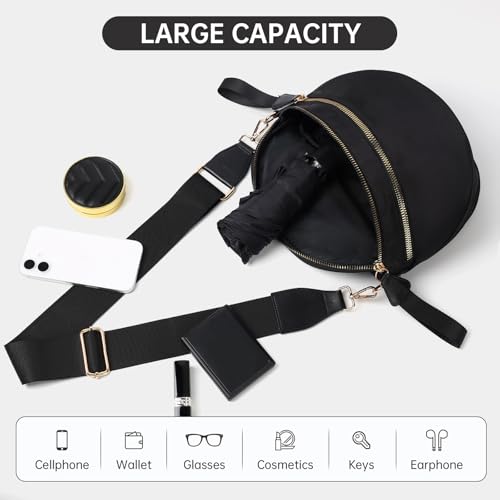 Checkered Crossbody Bag Spacious Bum Bags for Women Nylon Fanny Packs Belt Bag Handbags Wallets for Shopping Travel3