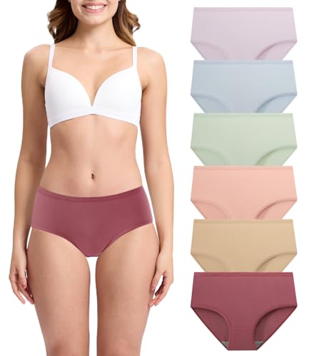 BAMBOO COOL Womens Underwear Breathable Mesh Moisture-Wicking Briefs, Soft & Lightweight Panties...
