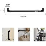 DYTWXG Zestaw balustrady schodów, profesjonalny przemysłowy zestaw do balustrady schodów, poręcz schodów, poręcz do korytarza, domu, poręcz schodów, poręcz schodów (rozmiar: 1,8 m)