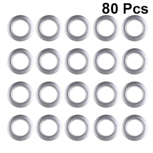 Anillos de cortina silenciosos con protección para barra de dormitorio x80 6