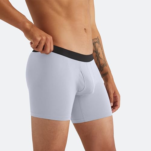 MeUndies – Men’s Boxer Briefs with Fly – 6” Inseam with Breathable and Comfortable Tencel Micro Modal Fabric – 3 Pack