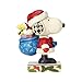 Enesco 4057672 Peanuts by Jim Shore Santa Snoopy & Woodstock Stone Resin Figurine, 10.25