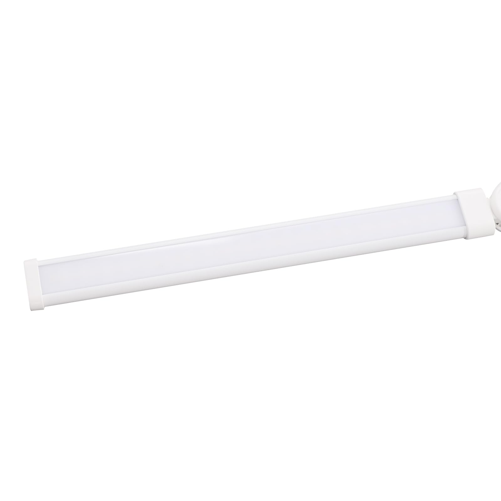 Schreibtischlampe LED mit Doppelkopf, Tischlampe Klemmbar – 3 Farbtemperaturen & 10 Helligkeitsstufen, Augenschutz, Flexible Schwanenhals-Design für Homeoffice, Lesen, Schlafzimmer (Weiß)