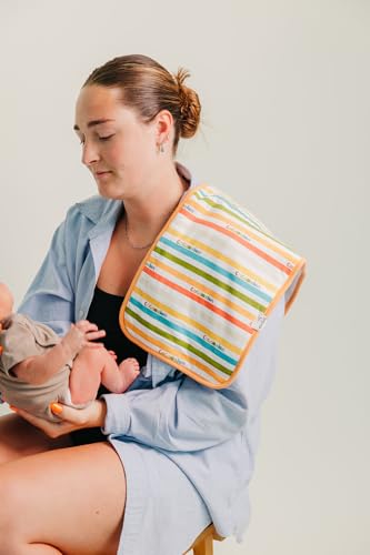 Image of Copper Pearl Baby Burp Cloth Large 21''x10'' Size Premium Absorbent Triple Layer 3-Pack Gift Set CoComelon Friends