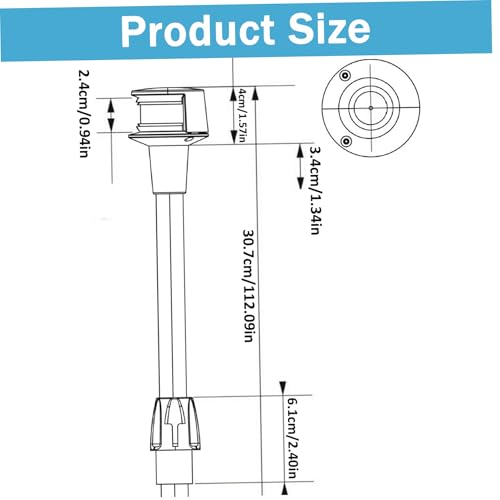 Feu de navigation LED en acier inoxydable et plastique robuste étanche 12V