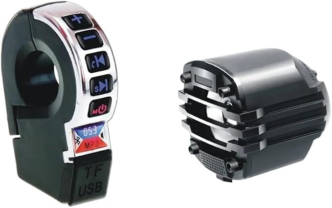 Altavoz de manillar para motocicleta inalámbrico con carga para teléfono miniatura 7