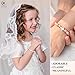 UPROMI Confirmation Gifts for Teen Girls Baptism Religious Catholic Christian Easter Gifts for Teens Kids Faith Cross Bracelet Christening First Communion Gifts for Girls Goddaughter