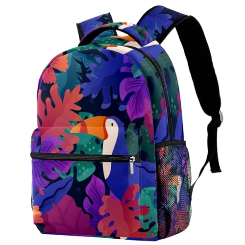 Sac de voyage décontracté toucan coloré pour les sorties et cours des ados