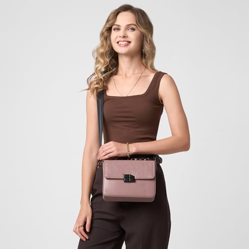 Image of Caprese Paulina Medium Sling Bag for Women with Adjustable Strap for Comfortable Wear | Flap with Magnetic Button Closure | Versatile Handbag for Everyday Use, Travel, & Special Occasions