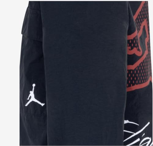 Nike Jordan Girls Boys Jumpman Flight Woven Jacket Black Water Resistant3