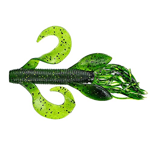 Yamamoto 4" KREATURE Watermelon W/Black & Gold Flake (7 Pack)