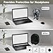 TXEsign Headphone Dust Cover Stretch Protective Cover Compatible with Most Over-Ear Headphones/Gaming Headsets, Dust Case Soft Sleeve with Elastic Band for Headphone and Headset Holder