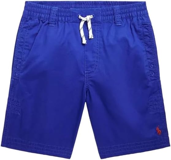 POLO RALPH LAUREN Big Boys Rugby Chino Drawstring Shorts, Blue, XL (18-20)